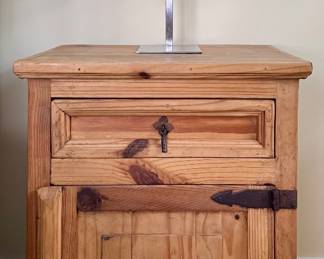 (2) Rustic Pine Nightstands