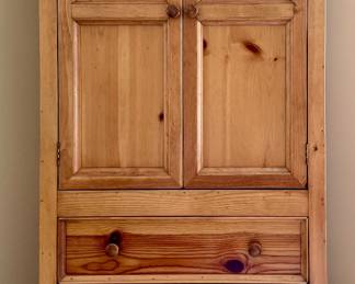 Pine Armoire with Storage
