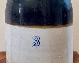 Antique 3-Gallon Stoneware Crock