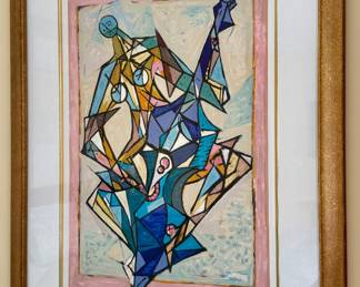 "Concerto" Serigraph, Signed Kahn with COA
