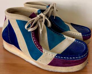 Clarks Hand Painted Wallabee Shoes