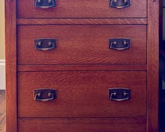 (2) Stickley Furniture Three Drawer Nightstands