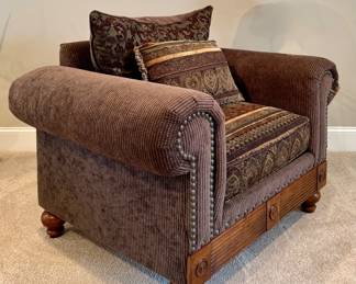 Hickory Furniture Armchair with Nailhead Trim