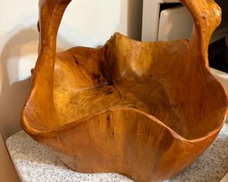 Burl Wood Basket