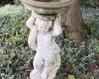 Bird Bath Figurine