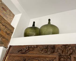 ANTIQUE GLASS JUGS