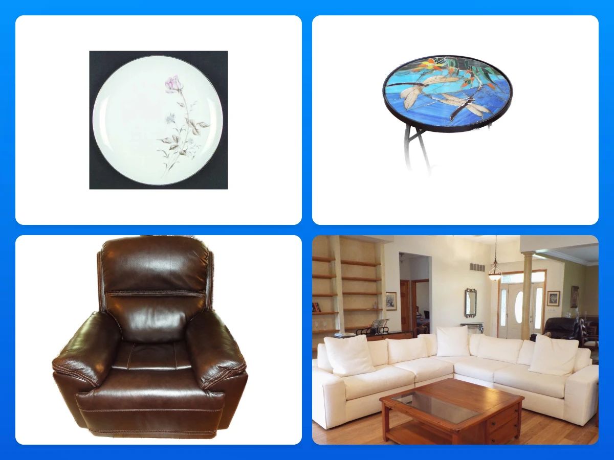 estate sale collage