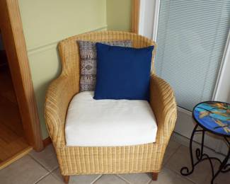 Wicker Sunroom Chair Part of set $100