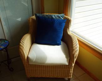 2nd Wicker Sunroom Chair Part of Set $100 total for 3 pcs