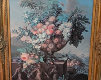 Jean-Francois Bony "Coupe de fleurs et de fruits"