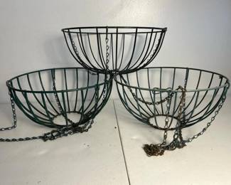 128 setof3metalwirehangingbasketplant