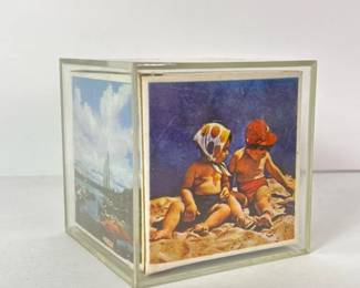 095 vintageacrylicphotocubewithsixside