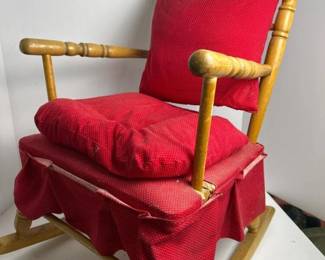 216 childswoodenrockingchairwithredcu