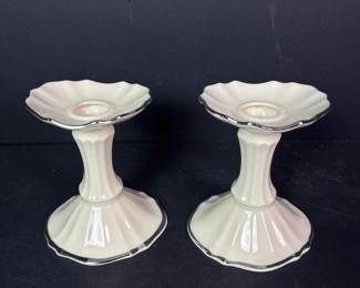 196 vintagelenoxporcelaincandleholdersw