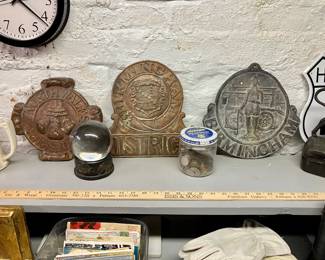 19th c Birmingham Fire House plaques