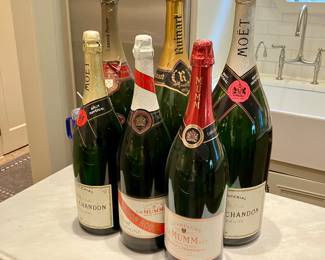 Magnum wine bottles