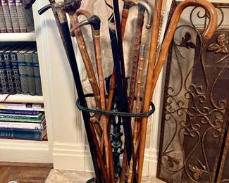 Collection of antique canes