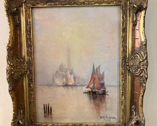 W.G. Hoffman oil on canvas painting