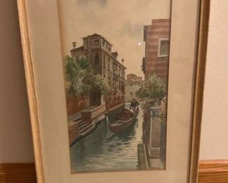 571 12x18originalvenetiancanalscenewat