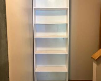 412 tallwhitefreestandingadjustablebooks