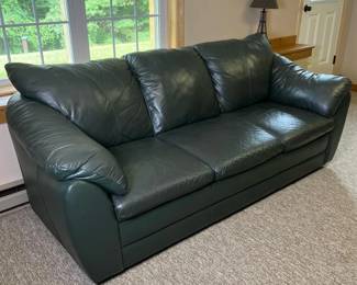 418 darkgreen3seatsofaoverstuffedconte