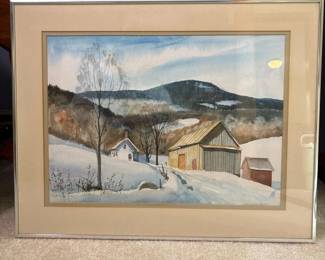 358 23x18framedraldenburtruralwinter