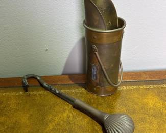 339 vintagemetalfireplaceashscuttledeco