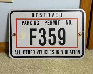 049 metalreservedparkingpermitsignforn
