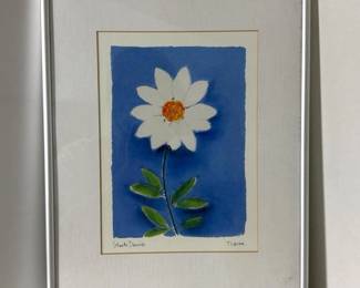 384 12x14framedshastadaisieswallartby