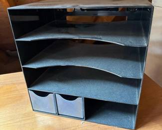 231 blackdeskorganizerwith5curvedtrays