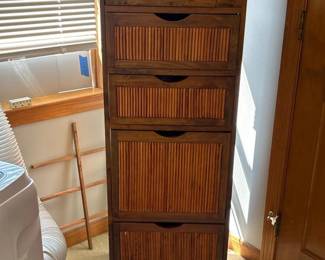 501 missionstyle5drawerbrowntallwooden