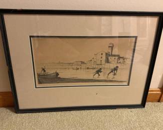 569 21x16framedwaterfrontartworkbywdo