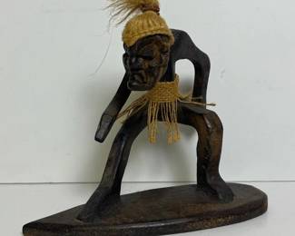451 handcarvedwoodentikisurferfigurine
