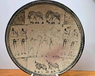 004 large155africanceramicdecorativepl