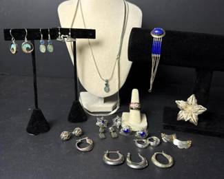 082 sterlingsilverandunmarkedjewelrylot