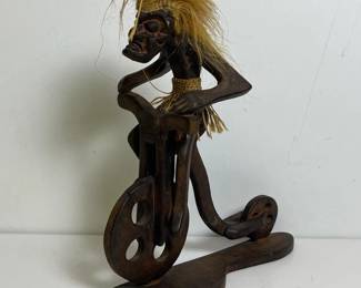 425 handcarvedwoodentribalfigurineridin