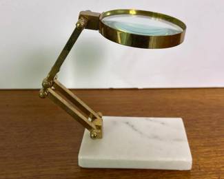 356 worldmarketgoldtonedmagnifyingglass