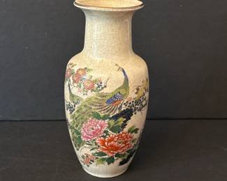 284 chinesecrackleglazeceramicvasepeaco
