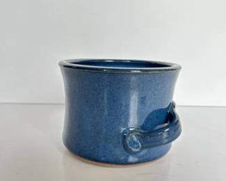 010 blueglazedhandmadeceramicmugbowl