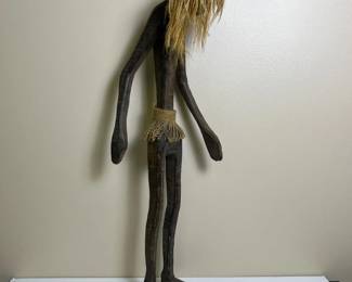427 handcarvedtribalwoodenfigurinewith