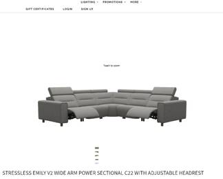 New pricing for similar sectional without the chaise - our price is way below retail!