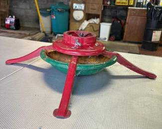 234 vintageredgreenmetalchristmastrees