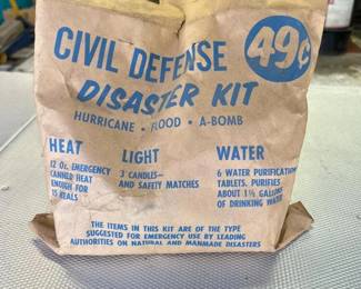 396 vintagecivildefensedisasterkitwith