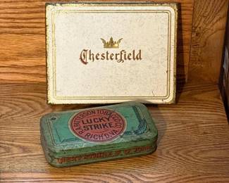 013 pairofvintagetobaccotinsluckystrik