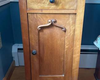 105 antiquemarbletopnightstand