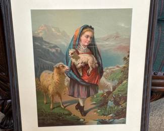054 15x18antique1889chromolithographpr