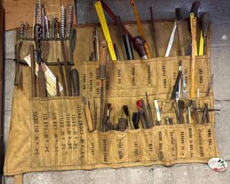 135 vintagecanvasmechanicstoolrollwith