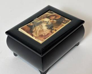 122 vintagesankyoceramictilemusicboxwi