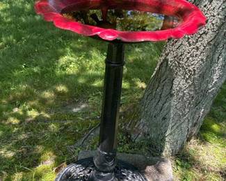 314 decorativeredblackcastmetaloutdoor