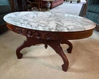 018 victorianstylemarbletopcoffeetable